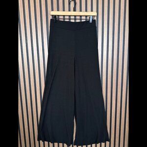 Olia Pants Medium Womens Black Wide Leg High Rise Relaxed Fit USA Made